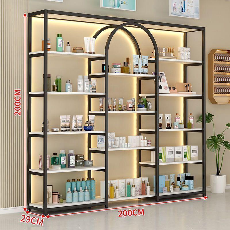 Floor-Standing Multi-Layer Nail Polish and Beauty Salon Display Rack