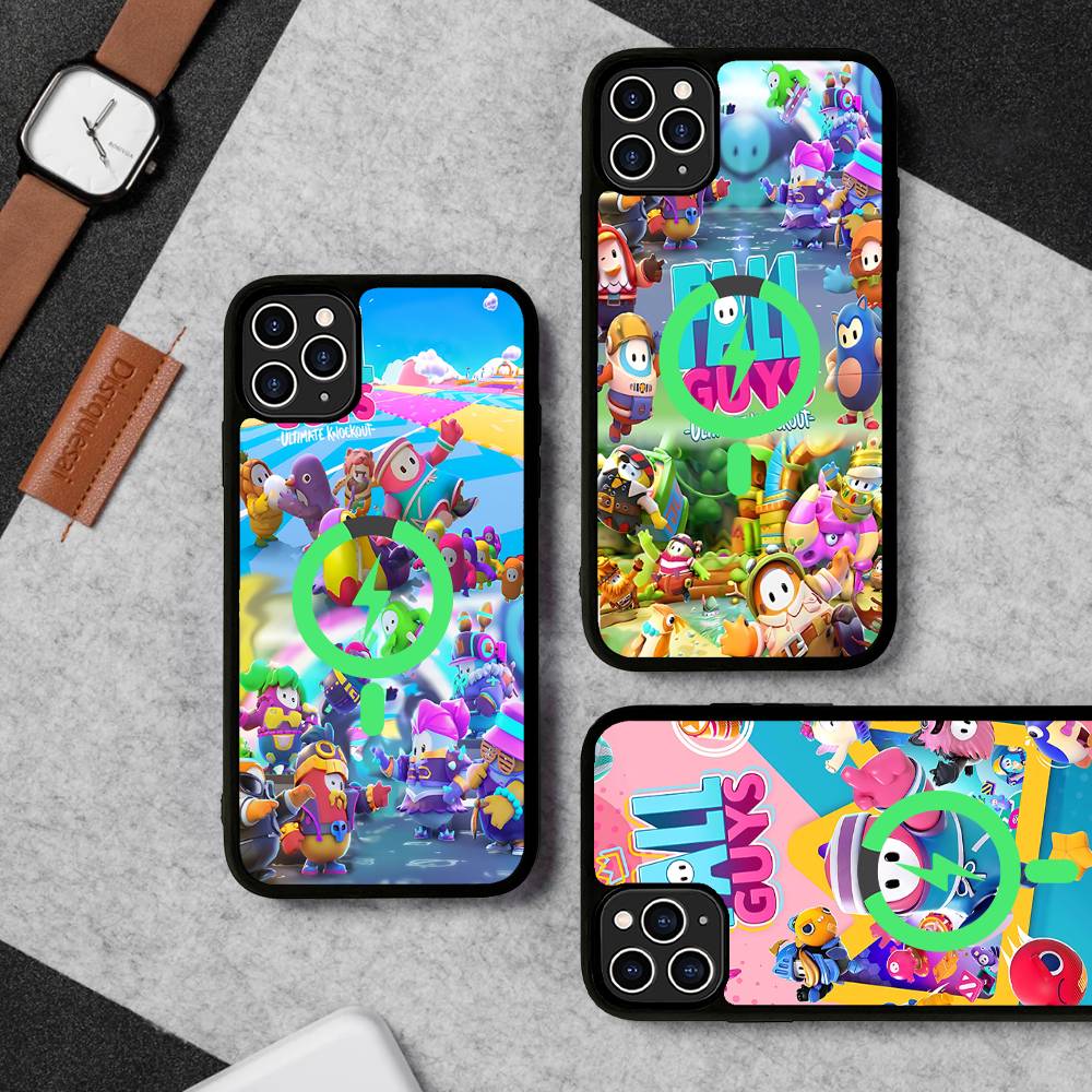 F-Fall G-Guys Игровой чехол для телефона Party Game Для IPhone 17 Air 16 15 14 13 12 11 Pro Max Plus Для Magsafe Беспроводная зарядка Чехол