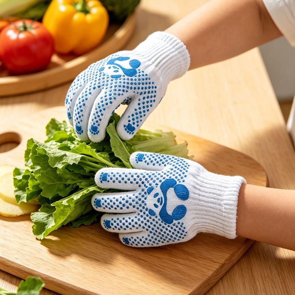 1/2/4Pairs Animal Pattern Children Work Gloves Hand Protection Mittens Kids Hand Protection