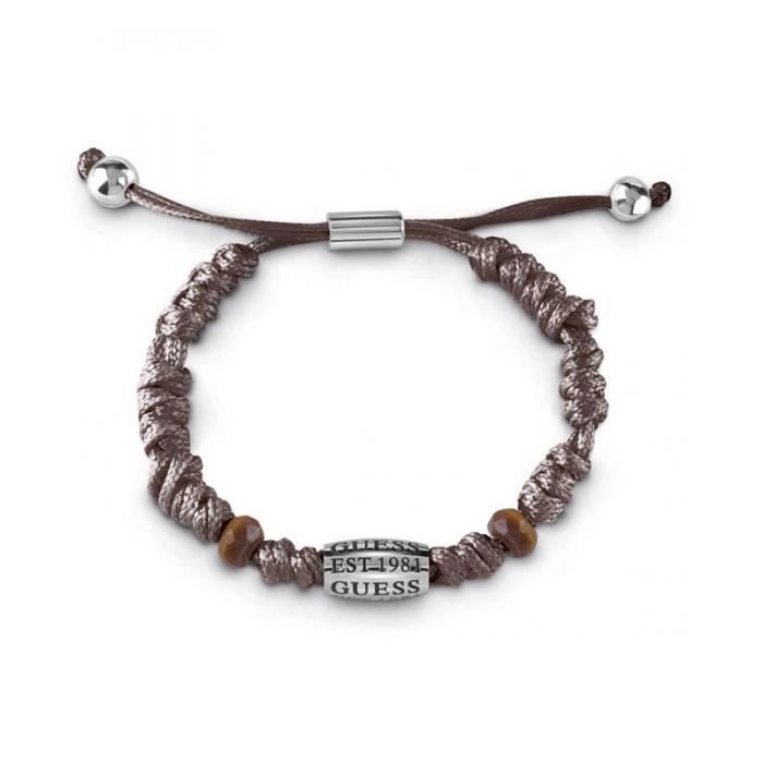 Bracelet - GUESS - INTENSE UMB85015 - Marron - Argent - Acier inoxydable