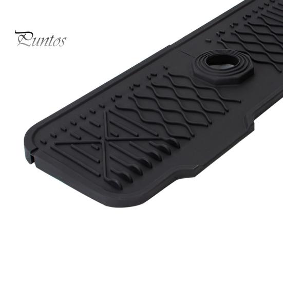 Коврик для крана, силиконовый коврик для раковины с защитой от брызг, многоразовый дренажный коврик, противоскользящий поддон для сбора капель для крана для домашней кухонной столешницы