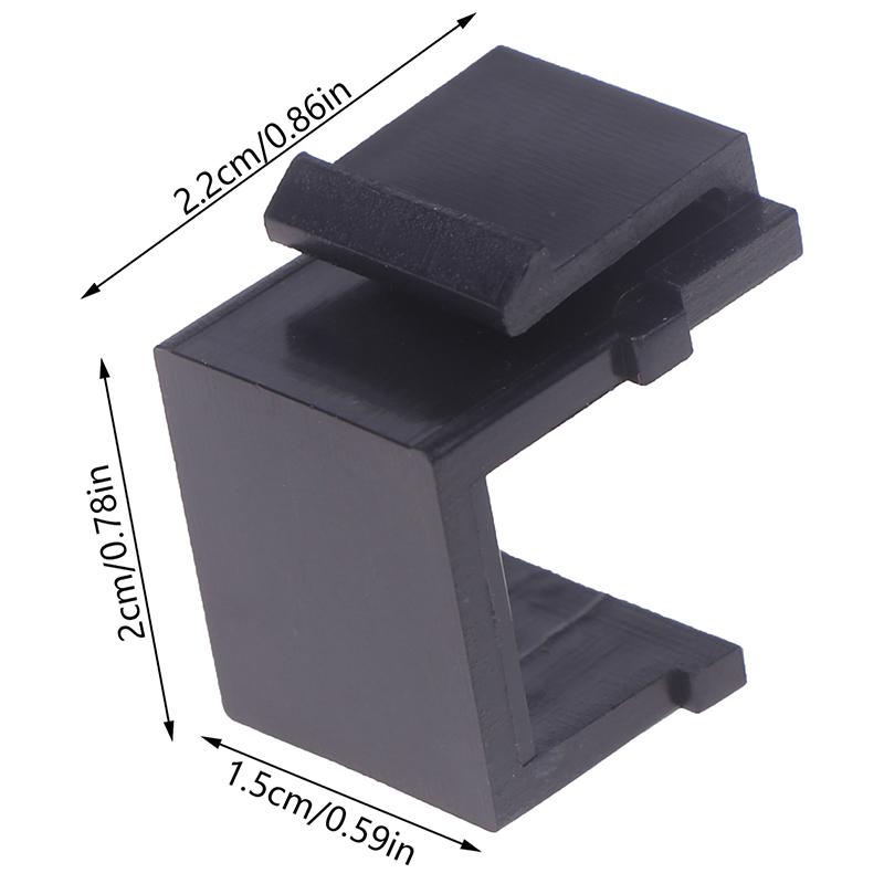 10 Pcs Zoerax Rj45 Keystone Jack Inserts For Filling Blank Keystone Wall Plate And Patch Panel