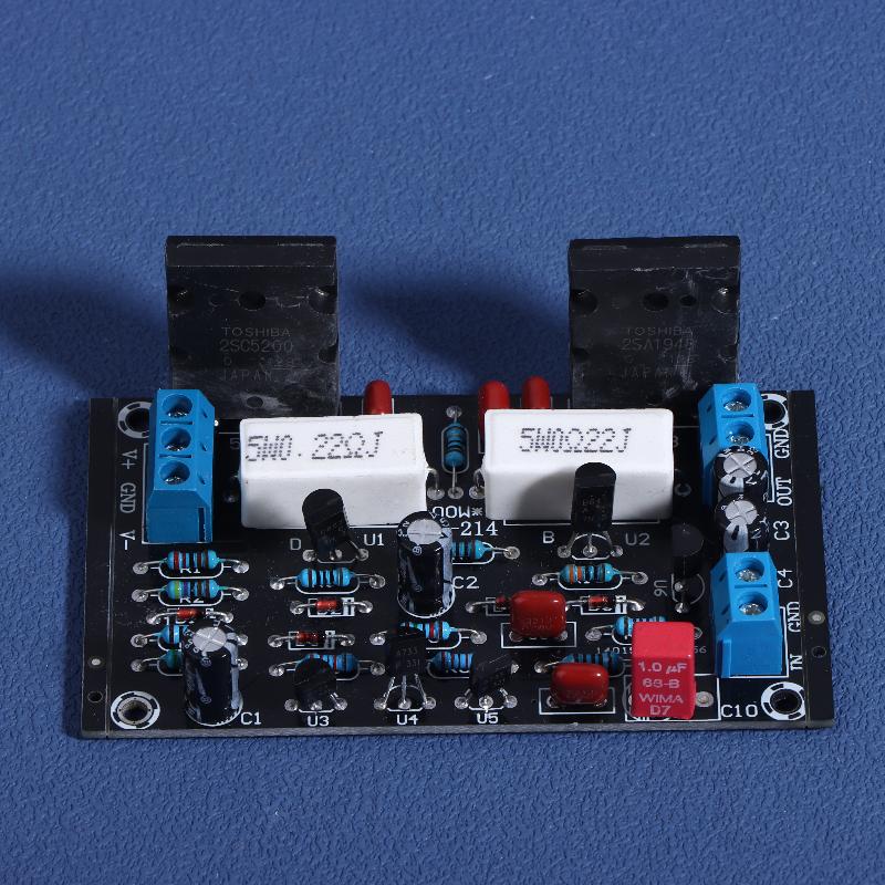 2Sc5200+2Sa1943 Лампа 100 Вт Постоянный ток 35 В Моноканал Hi-Fi Аудио Усилитель Плата Моноканал 100 Вт Высокая мощность Моно