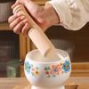 Internal Thread Ceramic Mortar Ceramic Manual Mortar Garlic Pounder Garlic Masher  Household