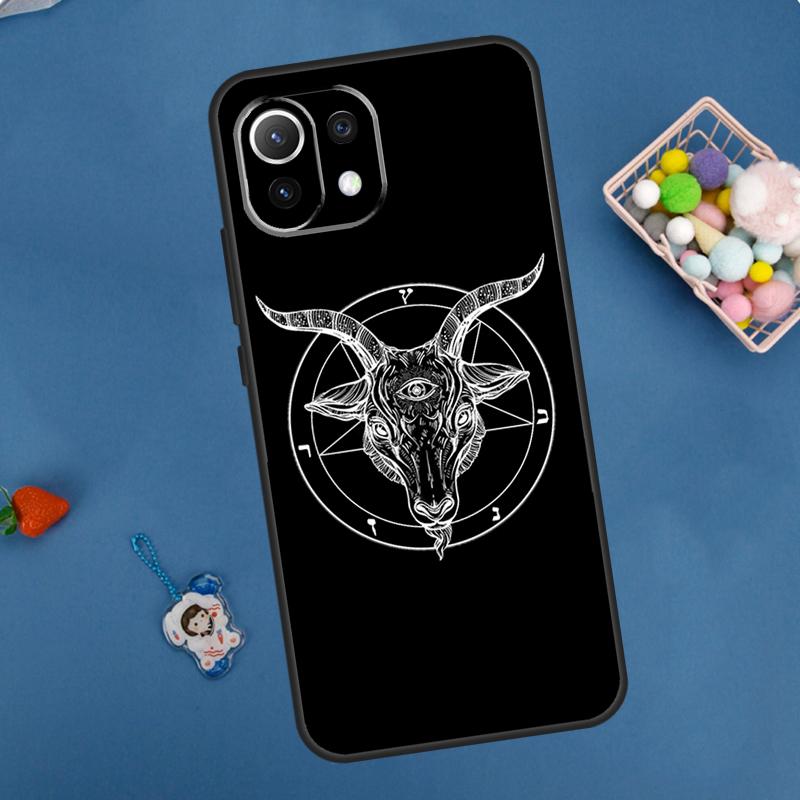 Чехол с головой козла Сатаны для Xiaomi 15 Ultra 13 14 11T 12T 13T 14T Pro POCO X7 Pro F5 F6 M6 X3 X5 X6 Pro Чехол