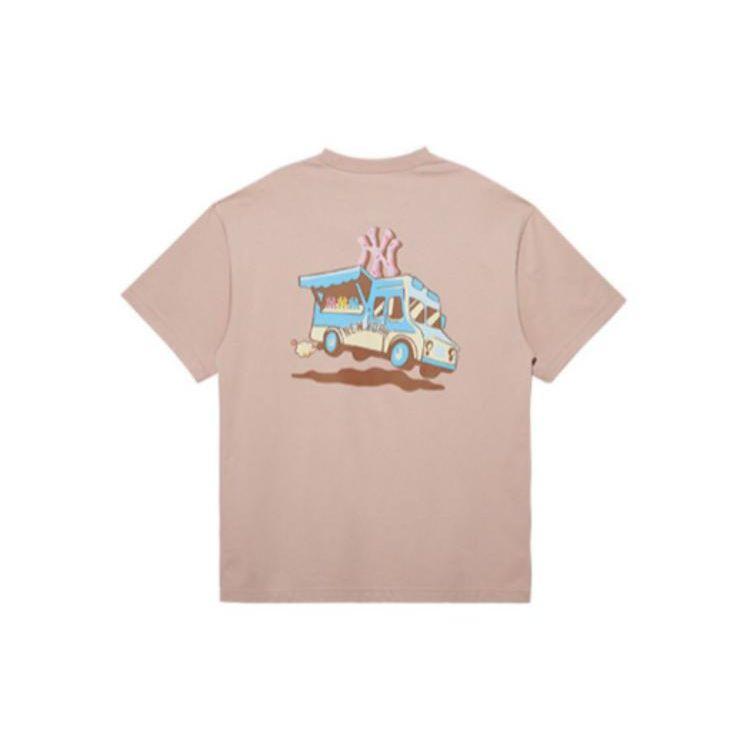 New Era Футболка с принтом логотипа New York Yankees SS23, унисекс, топ, розовый 13718773