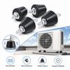 4 Pcs 38 x 38 x 58 mm Rubber Studs Shock Absorber Black Shock Absorbing Isolator Pads  Water Pumps