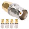 5PCS All Copper Radio Frequency Adapter SMA-BNC RF Adapter SMA Male Plug To BNC Female Jack