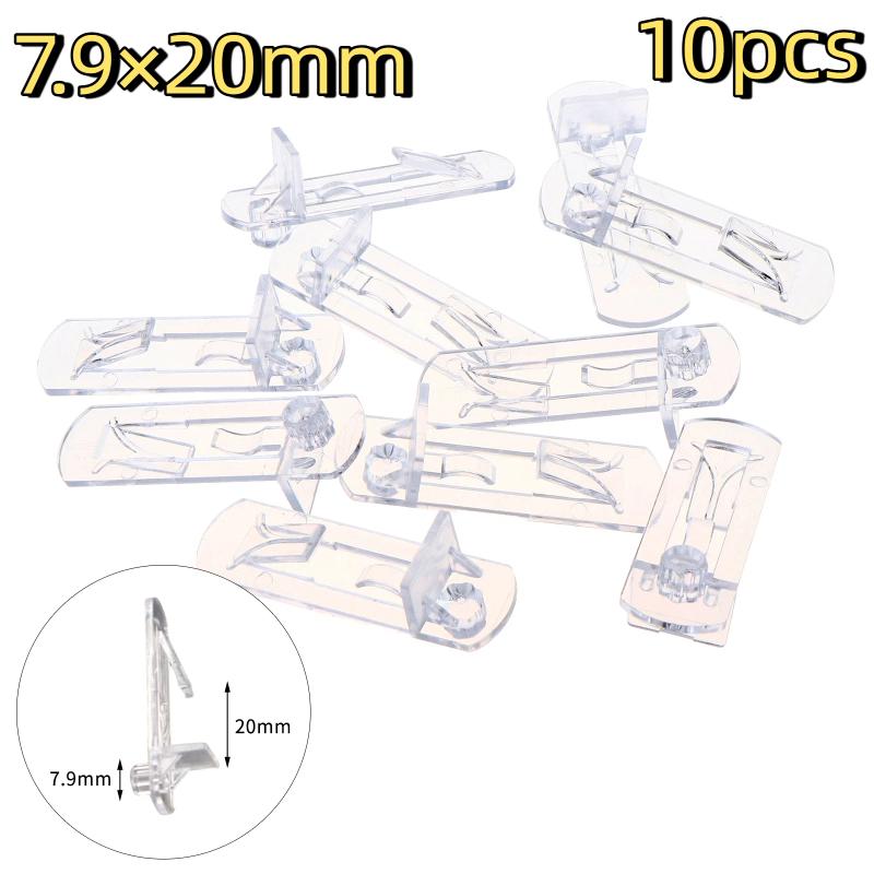 Transparent Plastic Shelf Support Pegs 10Pcs Non-Slip Shelf Holder Pins for Closet Cabinet Bookcase Home Furniture DIY