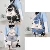 Large Capacity Ins Cool School Bag For Junior High School Boys Workwear Style Backpack For Girls Japanese Style
