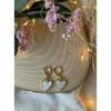 Pearl Heart Earrings