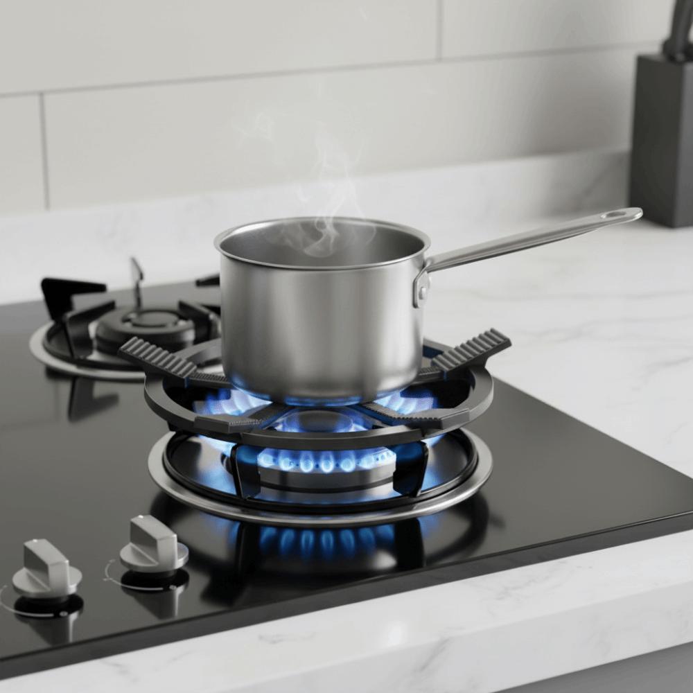 Кухонная горелка Чугунные газовые горелки Подставка Устойчивая Портативная Подставка-кольцо для вока Противоскользящая подставка для вока Приготовление на открытом воздухе