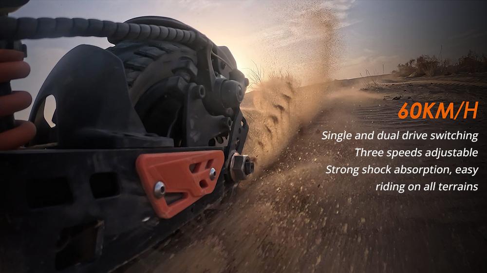 KuKirin Электрический самокат G2 Master, двигатель 2*1000 Вт, 52 В, 20,8 Ач, аккумулятор, максимальная дальность 70 км, максимальная скорость 60 км/ч