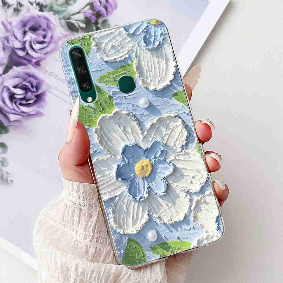 For Huawei Y6p Case Popular Painted Cover Soft Silicone Phone Case For Huawei Y 6p Y6p Y 7p Y7p Back Cover Bumper