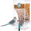 Automatic Feeder Birds Parrots Bird Feeder Acrylic Transparent Bird Feeder Bird Cage Accessories Cockatiel Feeder Automatic Feeder Cage Accessories