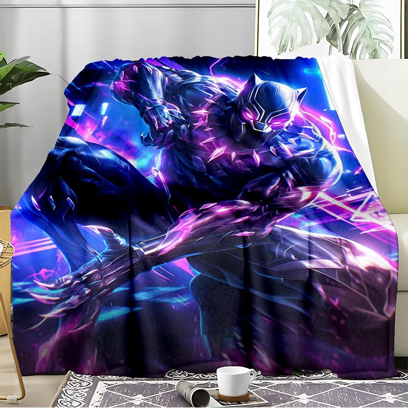 Panther In Action Blanket Flannel Throw for Sofa, Indoor, Camping, Living Room, Office, Chair, And Bed Soft Birthday Gift