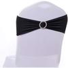 Tosnail 50 Pack Spandex Chair Sashes Wedding Chair Decoration Party Chairs Covers - Black