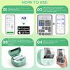 Portable Mini Thermal Printer for Study Sticker Maker for Kids Bluetooth Portable Mini Printer with 3 Rolls Compatible with iPhone Android