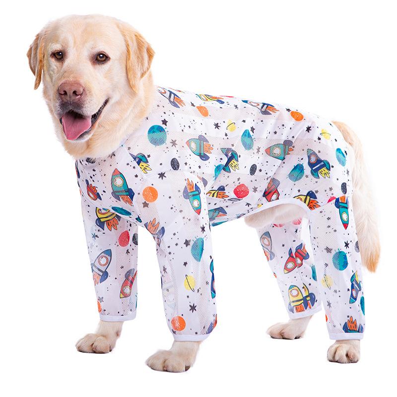 Одежда для больших собак, тонкий лабрадор, средние и крупные собаки, весенняя и летняя одежда, одежда для четвероногих собак от выпадения шерсти