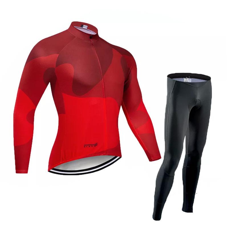 2023 Cross-border cycling suit Tour de France long-sleeved suit for summer breathable events