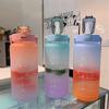 2000ml Sports Water Bottle Summer Portable Large Capacity Water Bottle For Kids And Adults With Straw