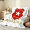 Custom Name,Wisla Krakow Printed Flannel Blanket, soft throw for bedroom sofa, washable, Christmas present, great gift.