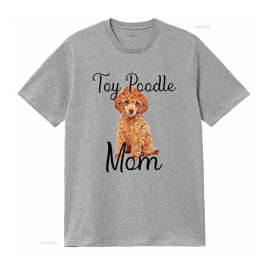 Waffle Toy Poodle Dog Mom Puppy Lover Womens T Shirt Long Or Short Sleeves Vintage Washed Fashion Versatile Casual Slightly