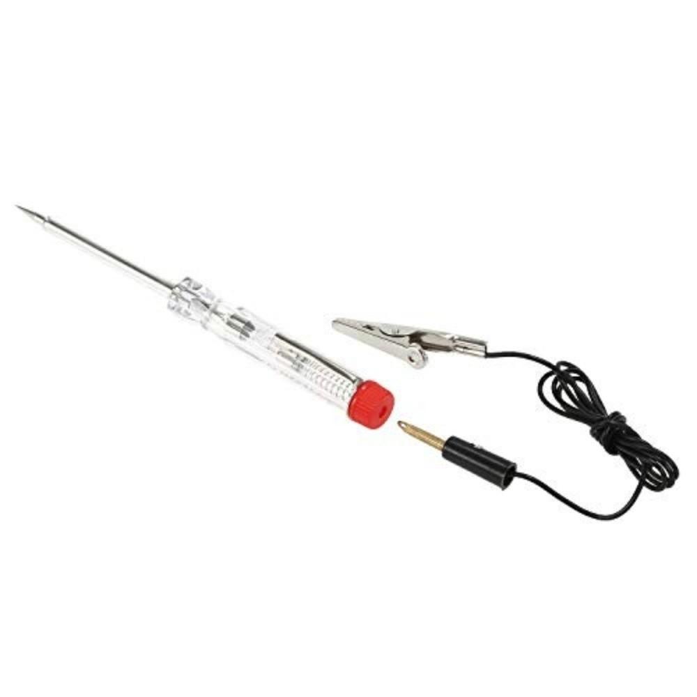 Transparent Housing Circuit Voltage Tester Pen DC 6-24V Car Circuit Tester Auto Electrical Repair
