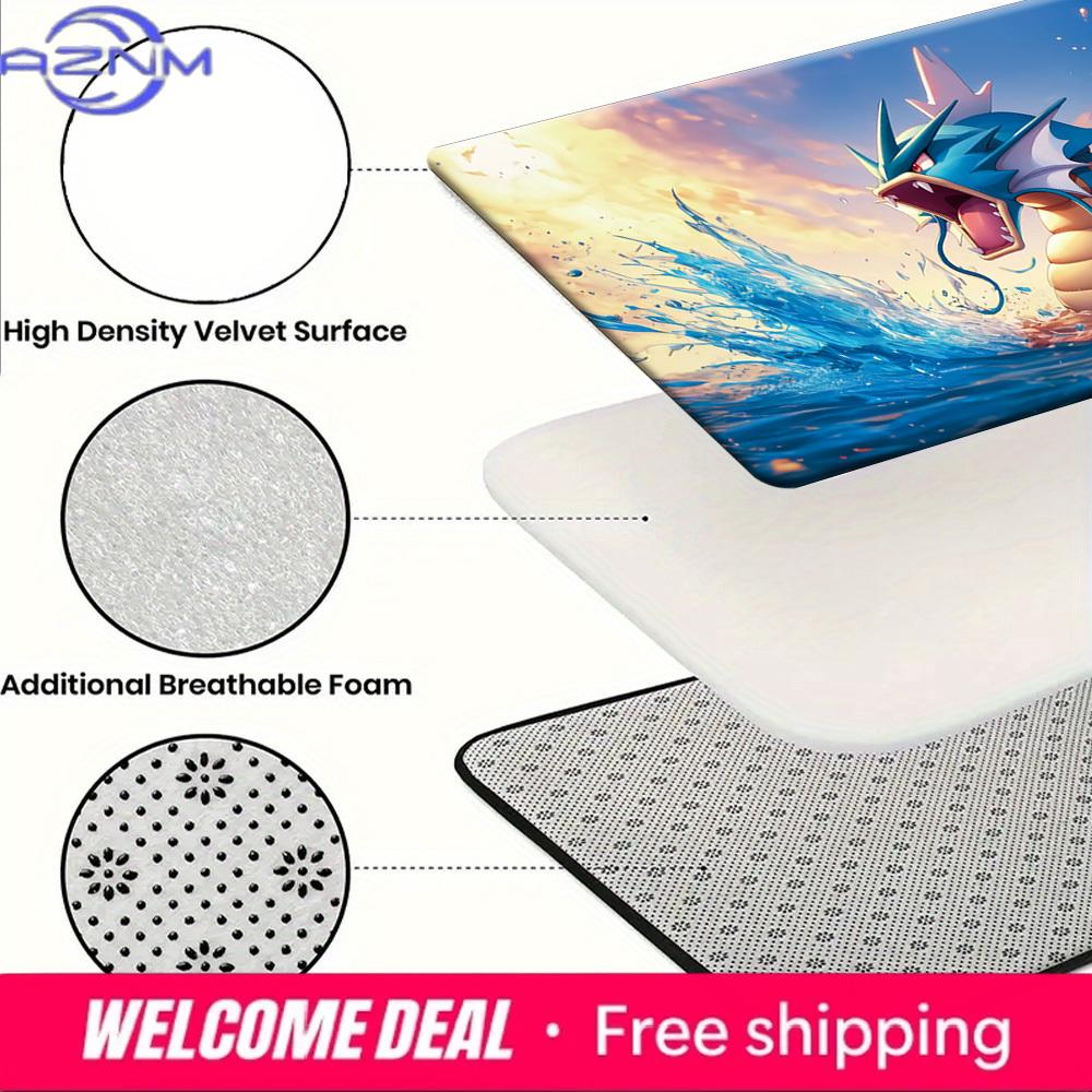 Pokemon Gyarados Ocean Splash Print Non-slip Doormat Soft Floor Mat for Home Decor