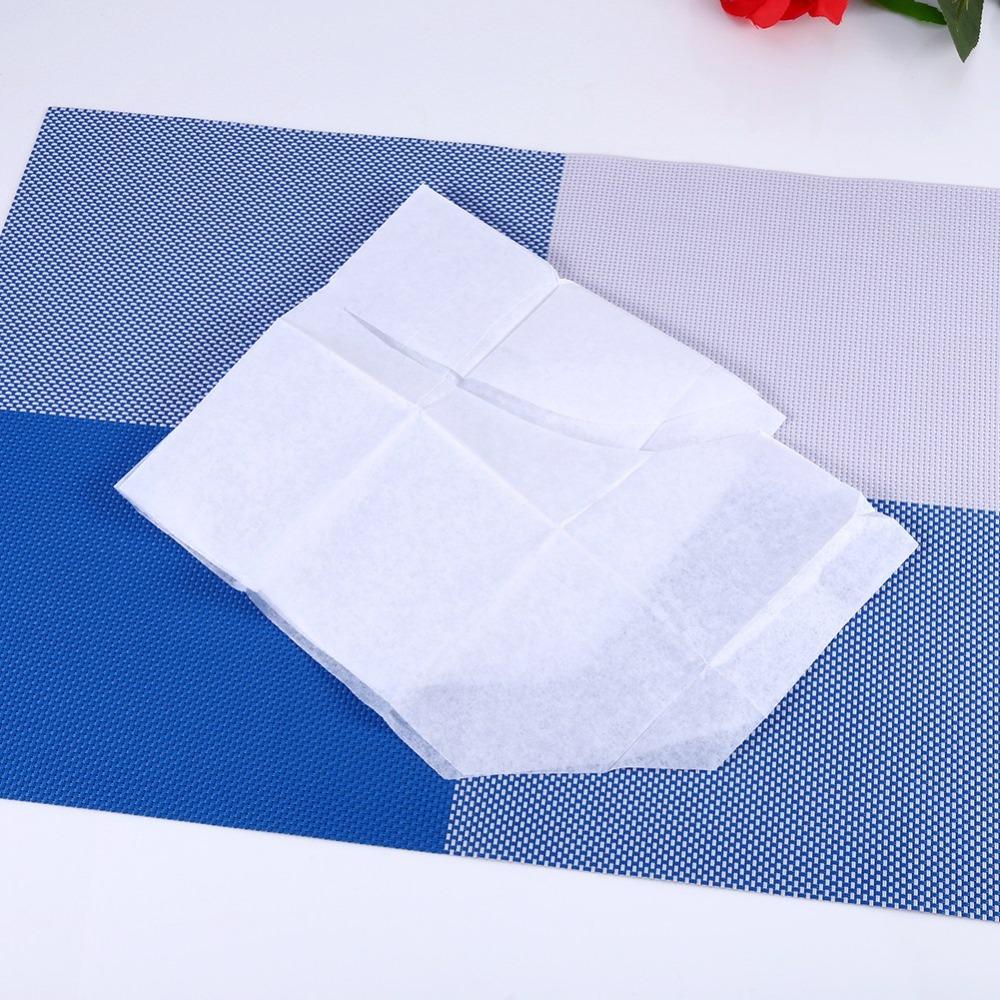 50 PCS 10pcs Per Pack Toilet Seat Mats Wood Pulp Material Toilet Seat Cushions  Office
