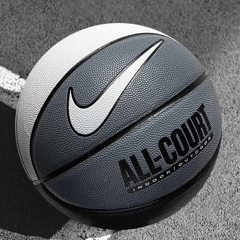 Nike Резиновый Баскетбольный Мяч Черный Белый Серый Размер 7 Тренировочный Унисекс DO8258-120