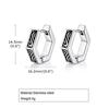 Men's Geometric Hoop Earrings, Waterproof Stainless Steel Gothic Style, Perfect