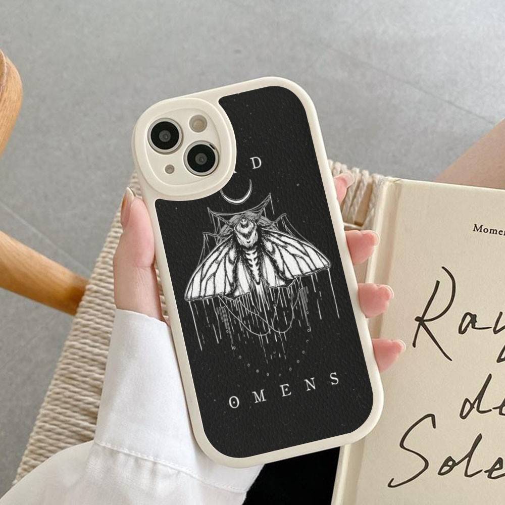 Кожаный чехол для телефона с изображением музыкальной группы Bad Omens для IPhone 16 15 14 13 12 11 Pro Max Plus Ударопрочный чехол