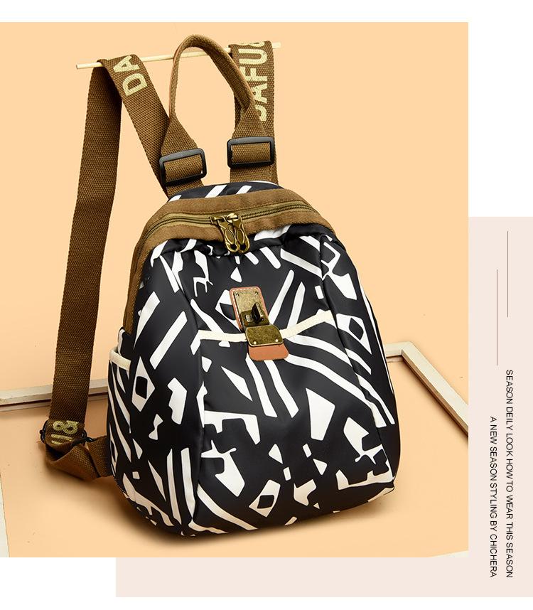 Новая женская сумка на двойное плечо в этническом стиле, непромокаемый женский рюкзак через плечо из ткани Оксфорд на одно плечо