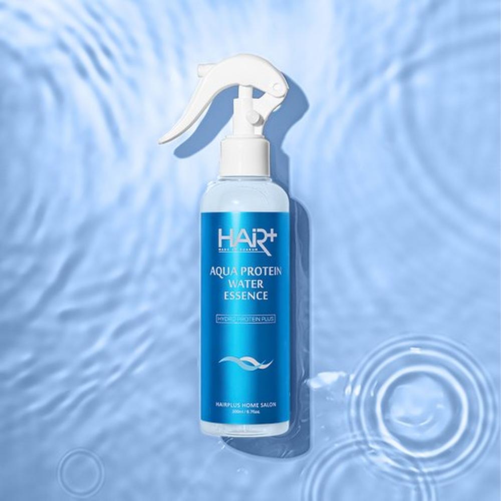 Hair Plus Aqua Protein Water Essence Fresh Floral Cotton Scent 200ml – Lightweight Hydration, Shine Care, Korean