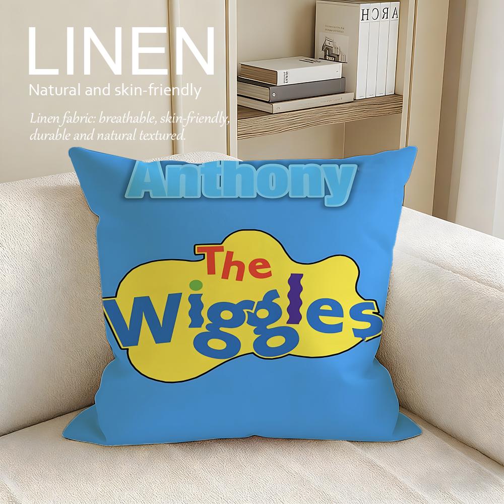 Cute Wiggle Wiggle Cushion Cover Linen Decorative Pillowcase Set Pcs x x x Breathable Washable Sofa Cushion Cover