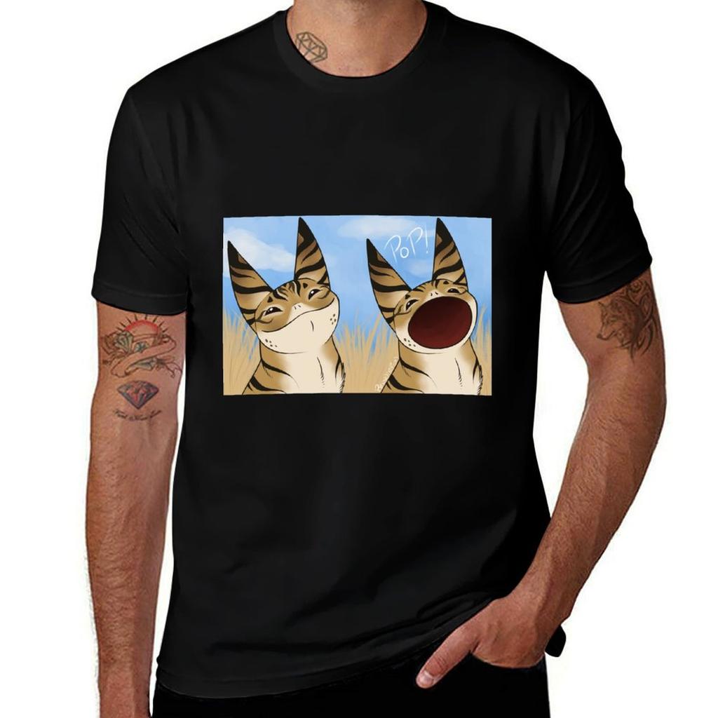 Loth Cat Pop Cat Tshirt Fashion Letter Print Tshirt