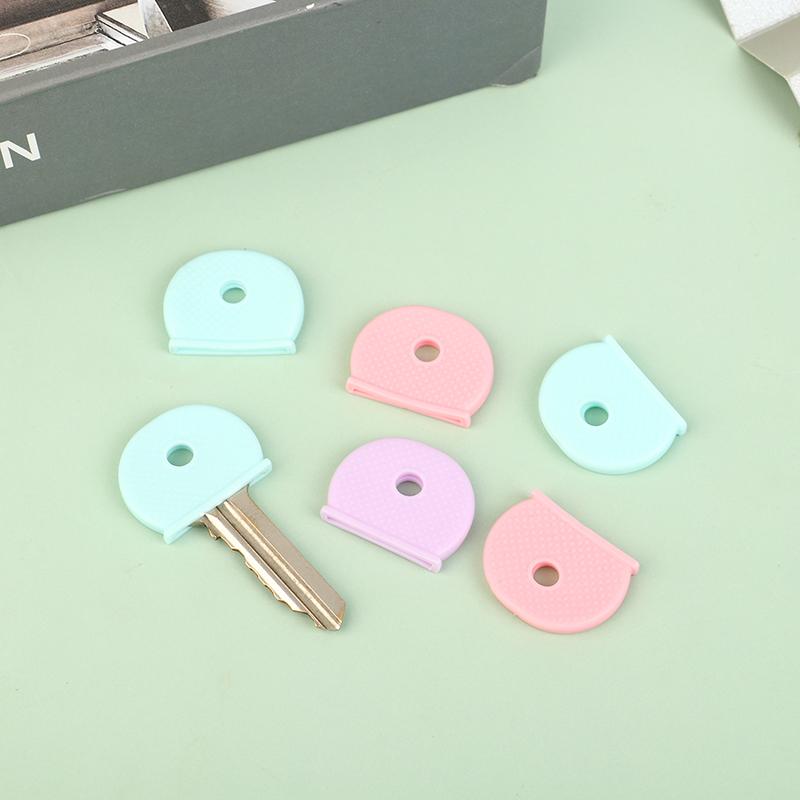 10 шт. разноцветные пластиковые колпачки для ключей из ПВХ, эластичный чехол для ключей «сделай сам», резиновые колпачки для ключей, замки для ключей, бирки, маркеры для идентификации