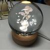 Деревенское ремесло из смолы 3D хрустальный шар ночник украшение