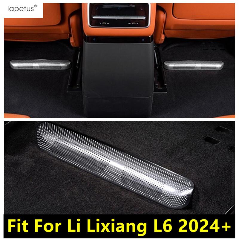 Для Li Lixiang L6 2024 2025 Защитная решетка вентиляционного отверстия под сиденьем автомобиля, выход кондиционера, пылезащитная крышка, аксессуары для интерьера