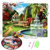 Набор для алмазной живописи Садовый фонтан Алмазная картина Вышивка Распродажа Мозаика Подарки ручной работы