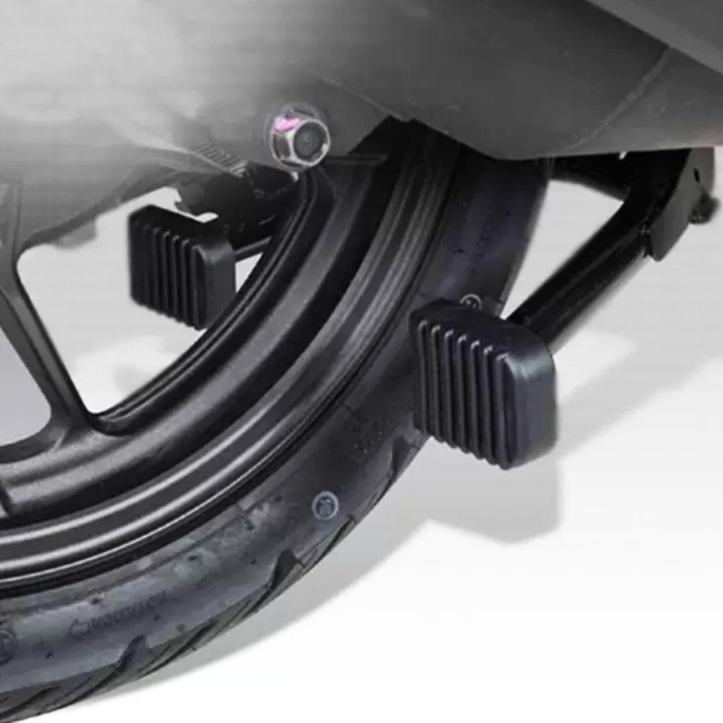 Боковая подставка для мотоцикла Черная Портативная Маленькая Защита от царапин на полу Мотоциклетное снаряжение Универсальная Парковка на открытом воздухе