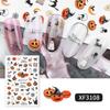 1 Sheet Halloween Series Nail Sticker Pumpkin Lantern Skeleton Spider Vampire Decals For Nail Art DIY Decoration Tools