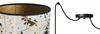 Ceiling hanging lamp with spider pattern lampshade, gold