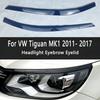 Для Volkswagen Tiguan MK1 5N TSI TDI R 2011-2017 Автомобильная фара Лампа Злые брови Веки Накладка Декоративная Накладка BodyKit 2 шт 3D Наклейка