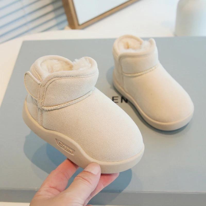 Детские сапоги для малышей, зимние теплые детские зимние сапоги для мальчиков и девочек, обувь для младенцев с мягкой плюшевой подошвой, уличные кроссовки для новорожденных, детская обувь
