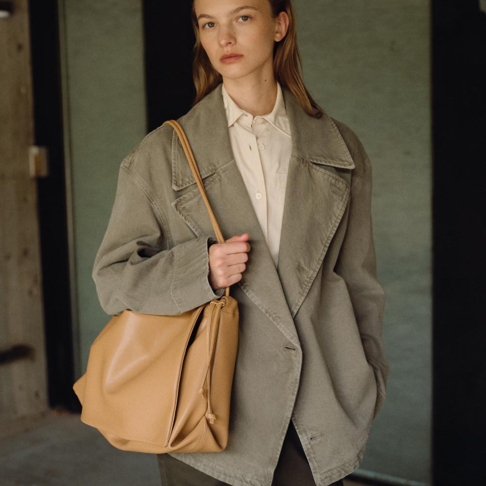 Roh Seoul Large Knot Shoulder Bag Yellow Ochre