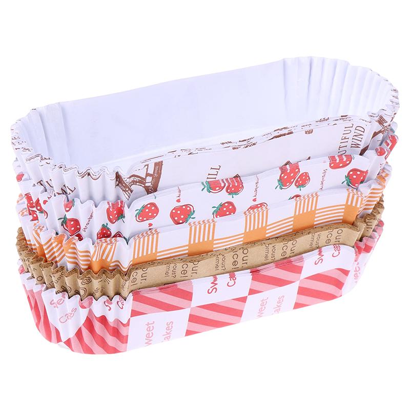 100 шт. бумажные противни для хлеба, формочки для выпечки, маслостойкие, термостойкие инструменты для торта