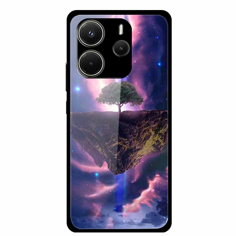 Case For Redmi Note 14 4G Case Note14 Coque Tempered Glass Hard Back Cover For Xiaomi Redmi Note 14 5G Phone Case Soft Bumper