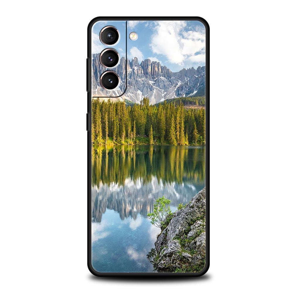 Чехол для телефона Природа Пляж Восход Горы Лес Для Samsung Galaxy S23 S24 S22 S21 S20 FE Ultra 5G S10 S10E S9 S8 Plus